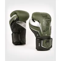 Venum Elite Evo Bokshandschoenen – Khaki/Zilver – 10 oz