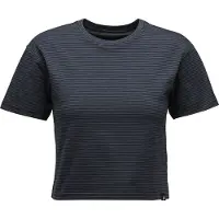Black Diamond - Women's BD Stripe Crop S/S Tee - T-shirt S, blauw