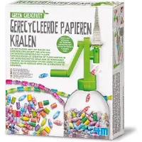 4M Knutselen - Creëer Zelf Papieren Kralenkettingen - Hobbypakket - Green Creativity - 5 Jaar
