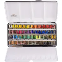 Rembrandt Aquarelverf metalen set | 48 napjes + penseel