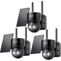 IeGeek Superior Beveiligingscamera Buiten – 2K HD 3MP - Buiten Camera Met Nachtzicht – Buitencamera - Bewakingscamera voor Buiten - Met WiFi en APP - 3 Stuks