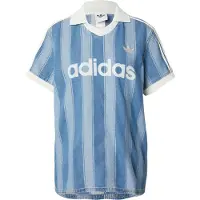 Adidas Shirt 'DENIM FOOTBALL' blauw denim / lichtblauw / wit
