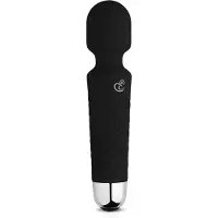 EasyToys - Mini Wand Vibrator - Wandvibrator - Ook voor Massages - Oplaadbaar - Waterproof - Wand Vibrator - Vibrator - Vibrators voor Vrouwen - Sex Toys voor Vrouwen - Vibrators - Zwart