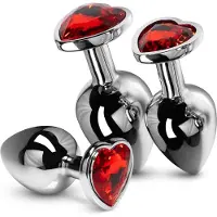 EasyToys Online Only Kristal Buttplug Set - Zilver