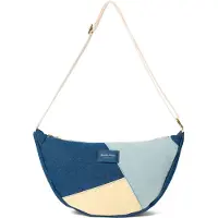 Studio Noos denim crossbody tas Patchwork blauw All over print