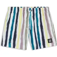 HUGO Zwemshorts 'DINO' marine / geel / petrol / wit
