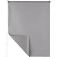 Blumtal Verduisteringsrolgordijn - Zonder Boren - Klemgordijn - 120 x 195cm, lichtgrijs