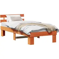 Syfax Bedframe Wasbruin 100 x 200 cm Massief grenenhout