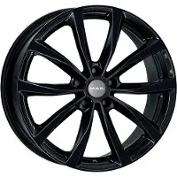 Mak Litá velgen, merk , model WOLF, afmetingen 8x19, steek 5x114,3, etwaarde 40, kleur: glanzend zwart