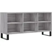 vidaXL Tv-meubel 103,5x30x50 cm bewerkt hout grijs sonoma eikenkleurig