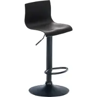 CLP Barkruk Hover, kunststof, kleur: rood, materiaal frame: mat wit metaal