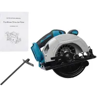 OEM Cirkelzaag, verstelbare hoek, draadloze werking, blauw