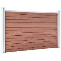vidaXL Schutting 353x106 cm HKC bruin