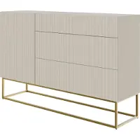 Selsey Wandkast Vesper | Design spaanplaat grijs 140x90x38 cm wandkasten | NADUVI