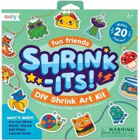 Ooly Shrink-Its! 28 PC DIY Krimpkunst Kit Die Bedels en Labels Maakt Inclusief 20 Plastic Voorgesneden Bedels en Meer! Geen Knoei Kunst voor Kinderen