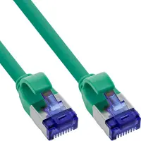 InLine SFTP CAT6a slimline flexibele netwerkkabel | TPE LSZH | groen | 15 meter
