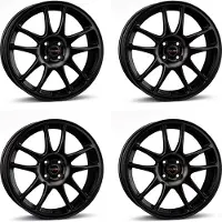 BORBET 4 velgen, type RS, 7.0x17 inch, ET45, 4x100 steekmaat, geschikt voor Hyundai Bayon, Getz, i10, i20. Alufelgen
