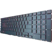 T-ProTek Duits toetsenbord met achtergrondverlichting, compatibel met HP Omen 15-dc0301ng (4DL14EA)