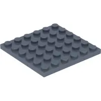 LEGO bouwplaten 6x6, donkergrijs - 3958, NIEUW! Aantal: 10 stuks