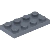 LEGO 100 stuks 3020 Platen, 2x4 Noppen, Basiselement, 100 stuks, donkerblauw