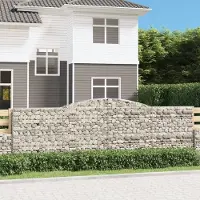 Prolenta Maison Exclusive - Geknoopte gaasbakken, 6 stuks, 400x50x120/140 cm, verzinkt staal