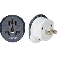 ORNO Reisadapter Go to USA, 110-230V/10A, universeel stopcontact met Amerikaanse stekker (type A, B), model TA-8