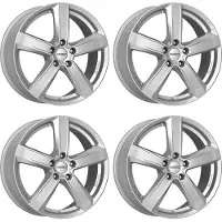 Dezent 4 TU zilveren velgen, 6.5Jx16, 5x112, geschikt voor Seat Altea, Ateca, Leon, Toledo