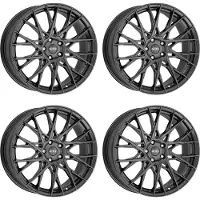 DOTZ 4 velgen, merk , model Fuji, kleur grijs, afmetingen 8.0Jx18, steek 5x114.3, geschikt voor Citroën C-Crosser en C4