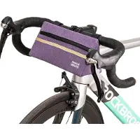 RockBros Fietsstuurtas, driehoekige tas, 1,3 liter, voor-tas voor racefiets, mountainbike, paars