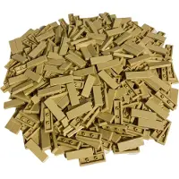 LEGO 1x3 platte stenen, lichtbeige - 63864, NIEUW! Aantal: 100 stuks