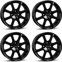 BORBET 4 velgen, model LV4, 5.5x15 inch, ET45, 4x100 steek, geschikt voor Hyundai Accent, Atos, Getz, i10, i20. Alufelgen