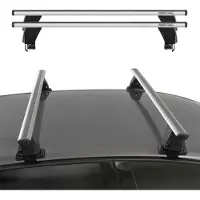 Omac dakdrager basissteun voor Renault Captur 2019-2025, ABE-certificering, aluminium, grijs, 2 stuks