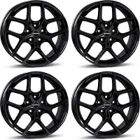 BORBET 4 velgen, model Y, 8.0x18 inch, ET40, 5x100, geschikt voor Skoda Fabia, Kamiq, Praktik, Rapid, Roomster