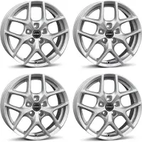 BORBET 4 velgen, model Y, 7.5x17 inch, ET40, 5x114.3, zilverkleurig, geschikt voor Ford Escape en Maverick, aluminium velgen