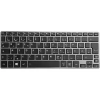 T-ProTek Duits toetsenbord, zilveren frame, verlichting, TrackPoint voor Toshiba Satellite Z30-B-13N