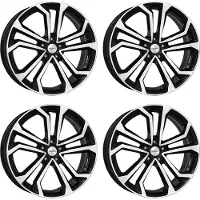 Dezent 4 TA velgen, donkere kleur, 7.0Jx18, 5x112 steekmaat, geschikt voor Volkswagen Arteon, Caddy, Golf, Jetta, Passat, T-Roc, Tiguan, Touran
