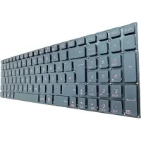 T-ProTek DUITSE - Zwarte toetsenbord met rode letters, compatibel met Asus R753UB-TY128T