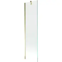 Mexen Next badwand scherm 1-vleugelig 50 x 150 , transparant, goud - 895-050-000-00-00-50