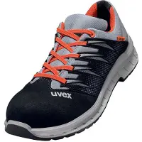 Uvex 69099, Mannen, Volwassenen, Veiligheidsschoenen, Zwart, Grijs, Rood, ESD, FO, S2, Geschikt voor alle seizoenen