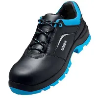 Uvex 95559, Heren, Volwassenen, Veiligheidsschoenen, Zwart, Blauw, ESD, S3, SRC, Vetergesp