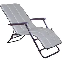 AIO Factory Gewatteerd schuim ligbedkussen 165x50 cm donkergrijs