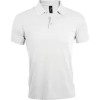 Sols Heren Prime Pique Poloshirt met korte mouwen (Wit)