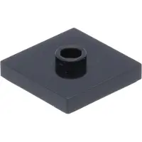 LEGO 2x2 tegels, gemodificeerde verbindingsplaat, zwart - 87580, NIEUW! Aantal: 250 stuks