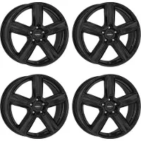 Dezent 4 Stuks KG zwarte velgen, 8.5Jx19, 5x112, geschikt voor Skoda Enyaq, Karoq, Kodiaq, Octavia, Superb
