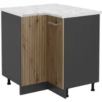 Vicco R-Line Hoekkast – 75.6 cm, WB Marmer Artisanaal eiken