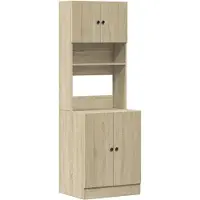 vidaXL Keukenkast 60x50x180 cm bewerkt hout sonoma eikenkleurig