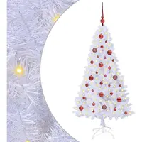 Syfax Kunstkerstboom met 150 LED Wit 150 cm PVC en staal