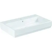 GROHE Cube keramiek opzet wastafel 80x49 kraangat+overl.pureguard wit