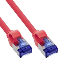 InLine SFTP CAT6a slimline flexibele netwerkkabel | TPE LSZH | rood | 0,50 meter