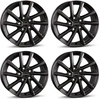 BORBET 4 velgen, model V, 7.0x19 inch, ET40, 5x114.3, geschikt voor Nissan Qashqai en X-Trail. Alufelgen